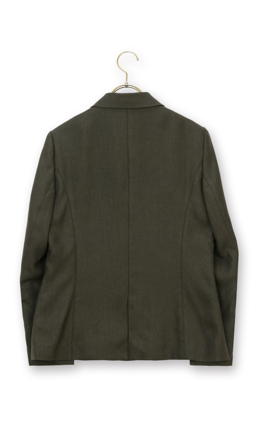 【訳アリ商品】2ボタンダブルジャケット【セットアップ着用可】 グリーン 7号