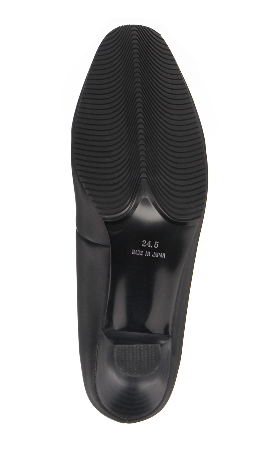 ラウンドトゥパンプス【3E】 ブラック 24.0cm