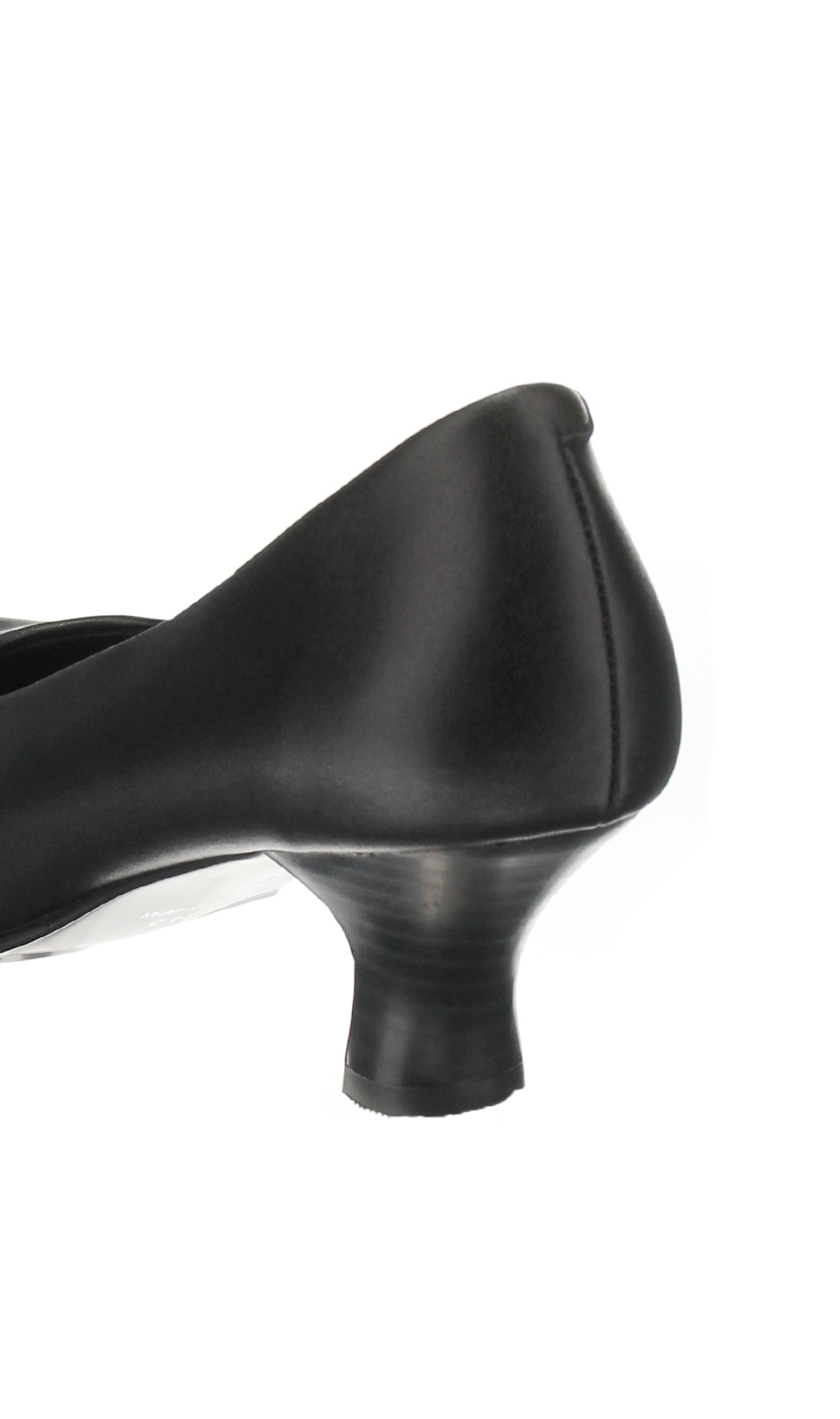 ラウンドトゥパンプス【3E】 ブラック 24.0cm