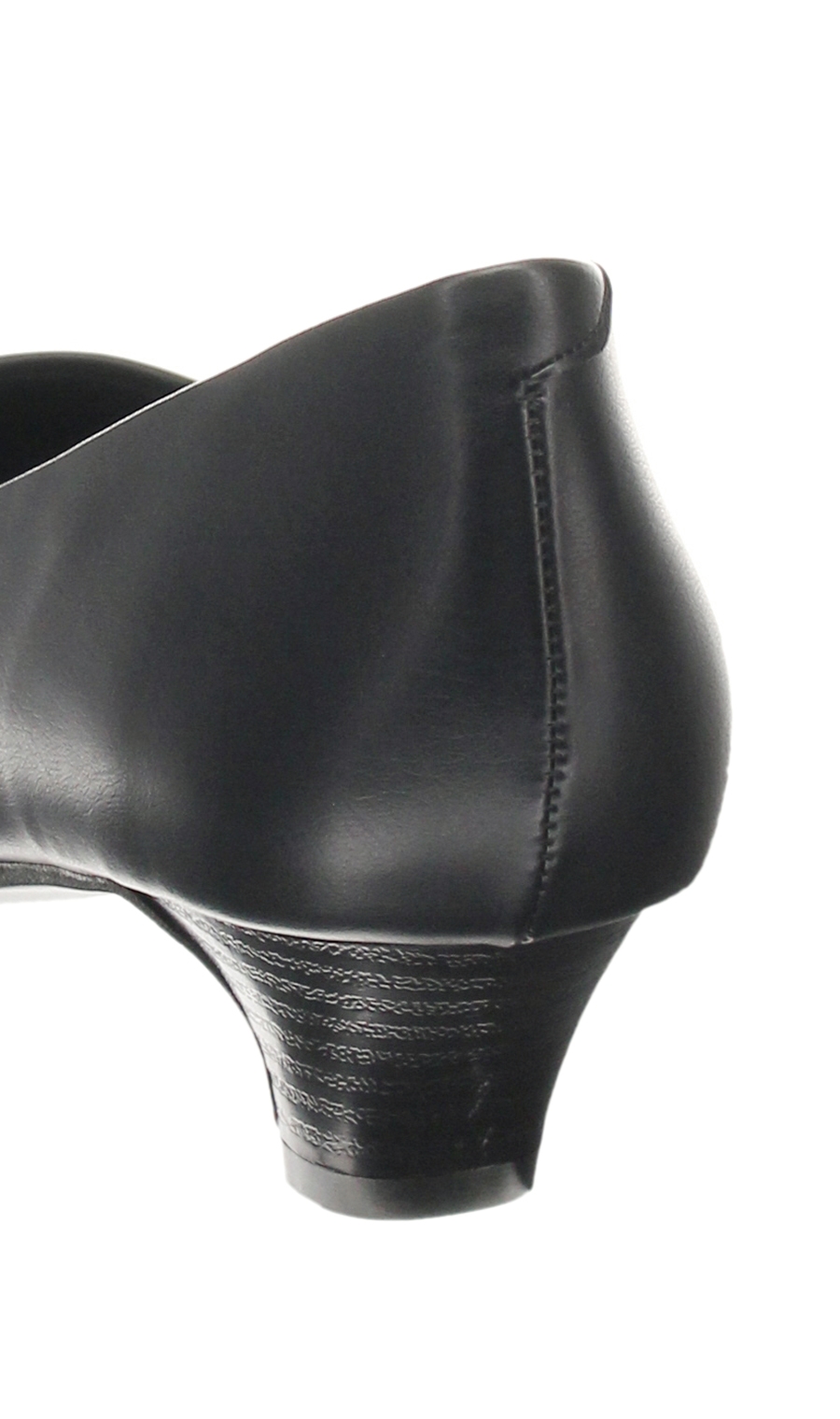 スクエアトゥパンプス【3E】 ブラック 21.0cm