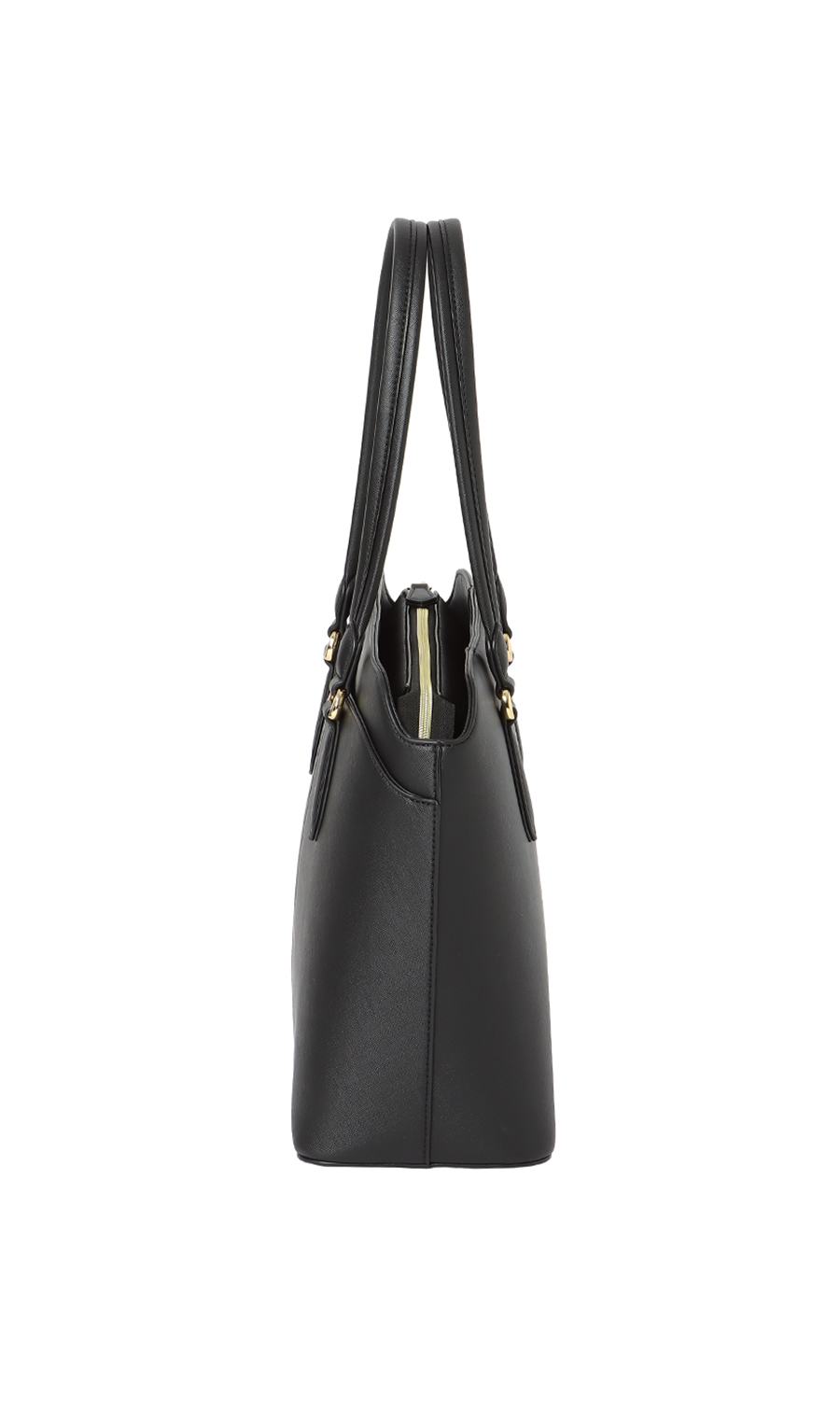 サフィアーノ調トートバッグ【A4サイズ】 ブラック 0