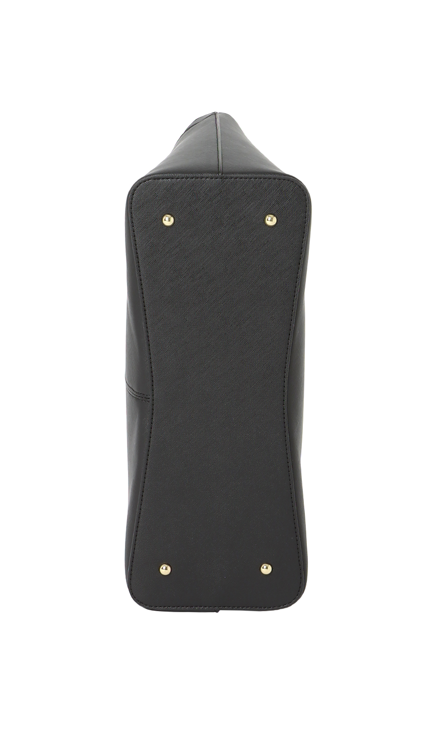 サフィアーノ調トートバッグ【A4サイズ】 ブラック 0