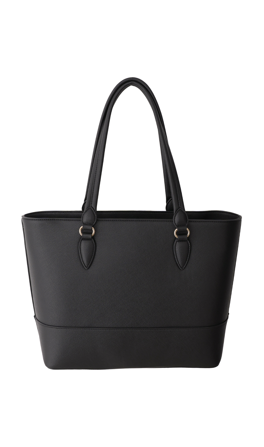 ■サフィアーノ調トートバッグ【A4サイズ】【軽量】 ブラック 0