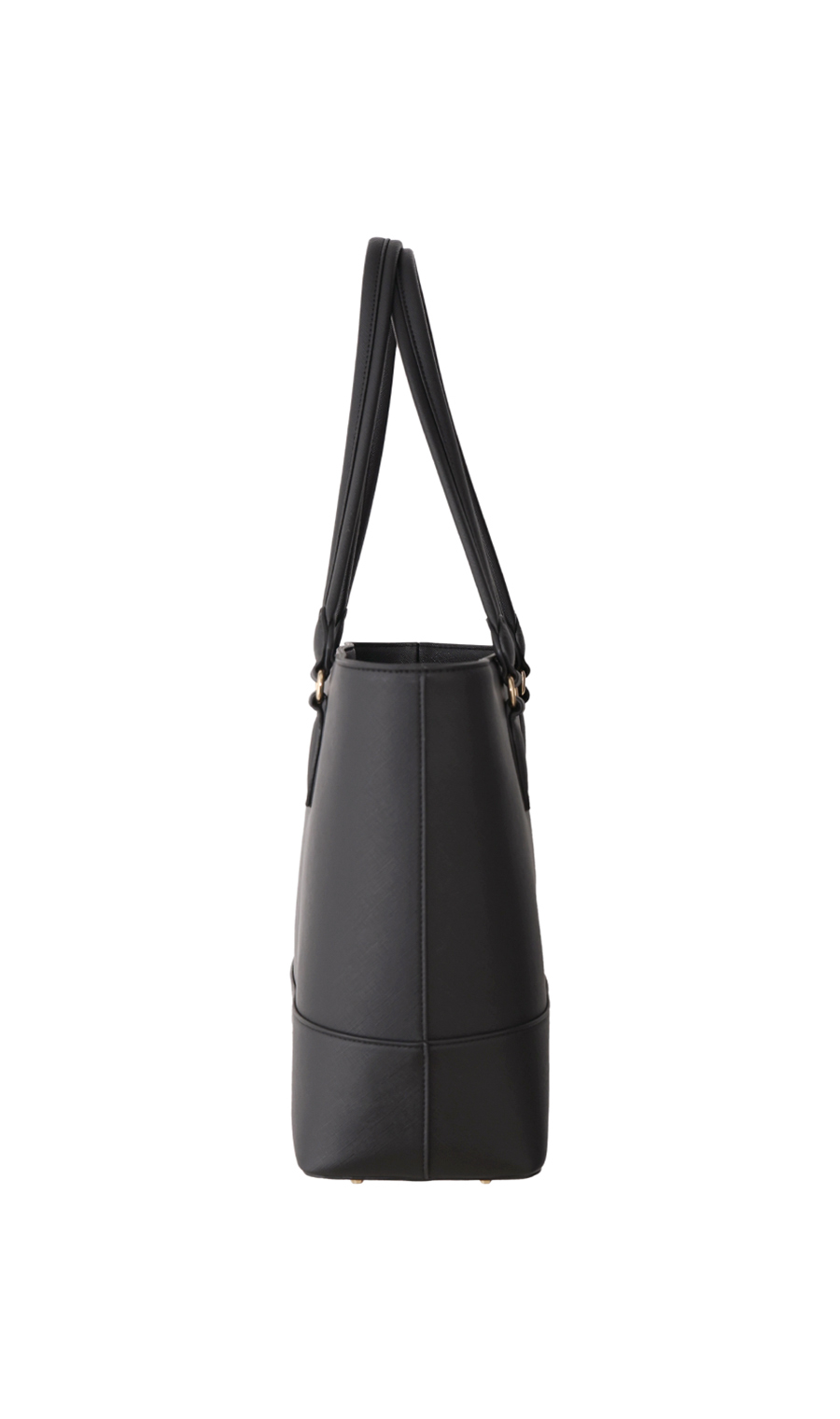 ■サフィアーノ調トートバッグ【A4サイズ】【軽量】 ブラック 0