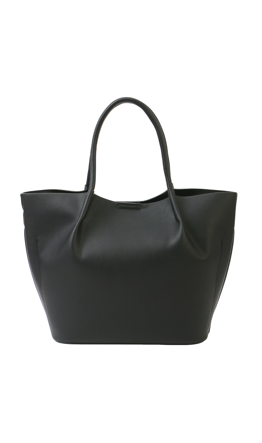 スムースミニトートバッグ【ショルダーベルト付き】 ブラック 0