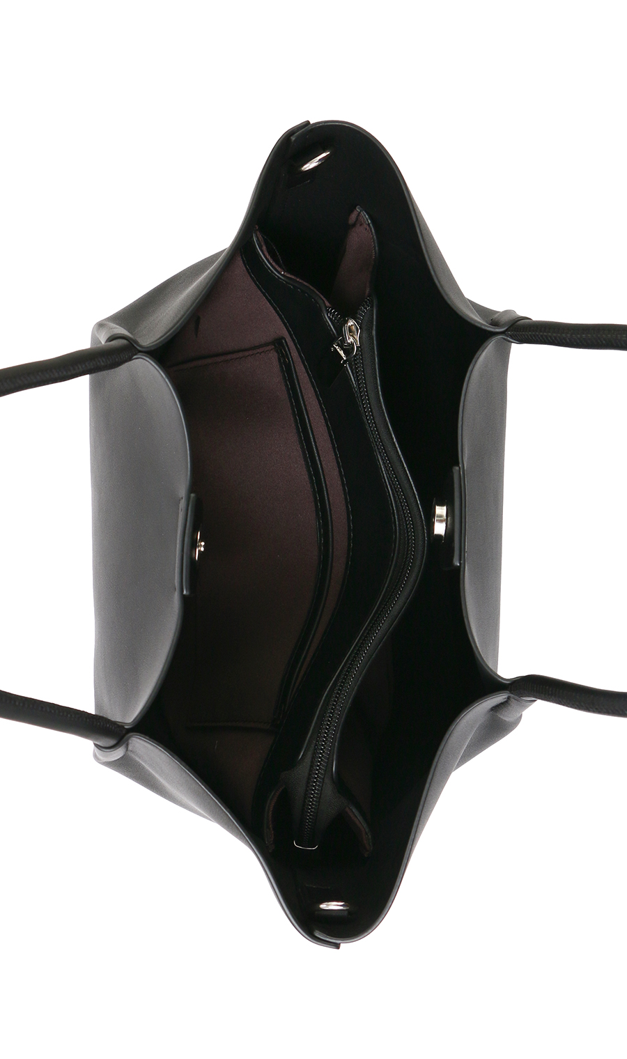 スムースミニトートバッグ【ショルダーベルト付き】 ブラック 0