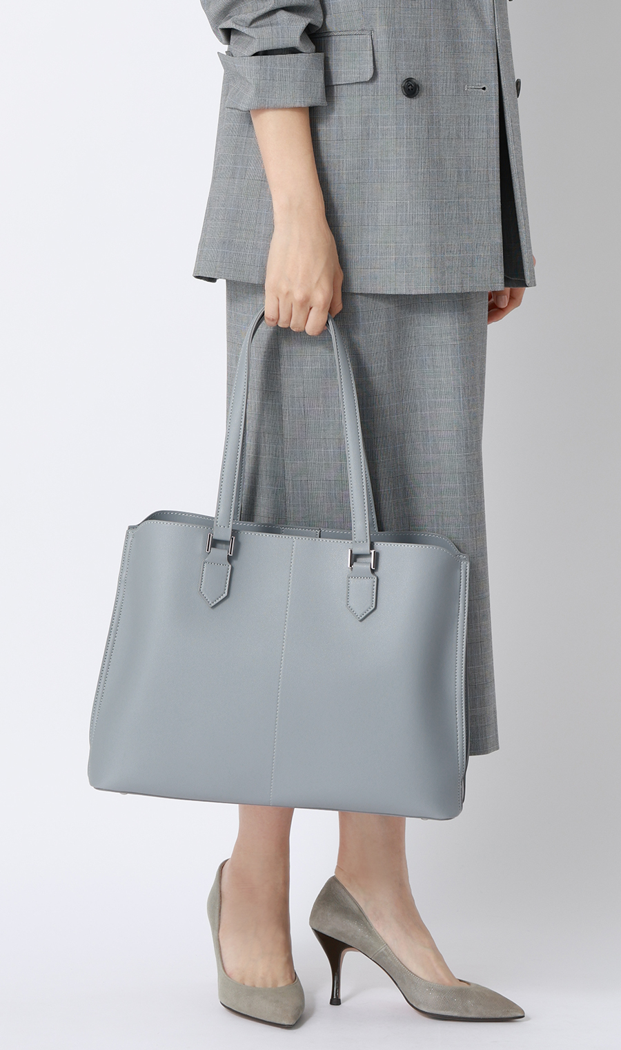 ■スムーストートバッグ【A4サイズ】【軽量】 ブルー 0