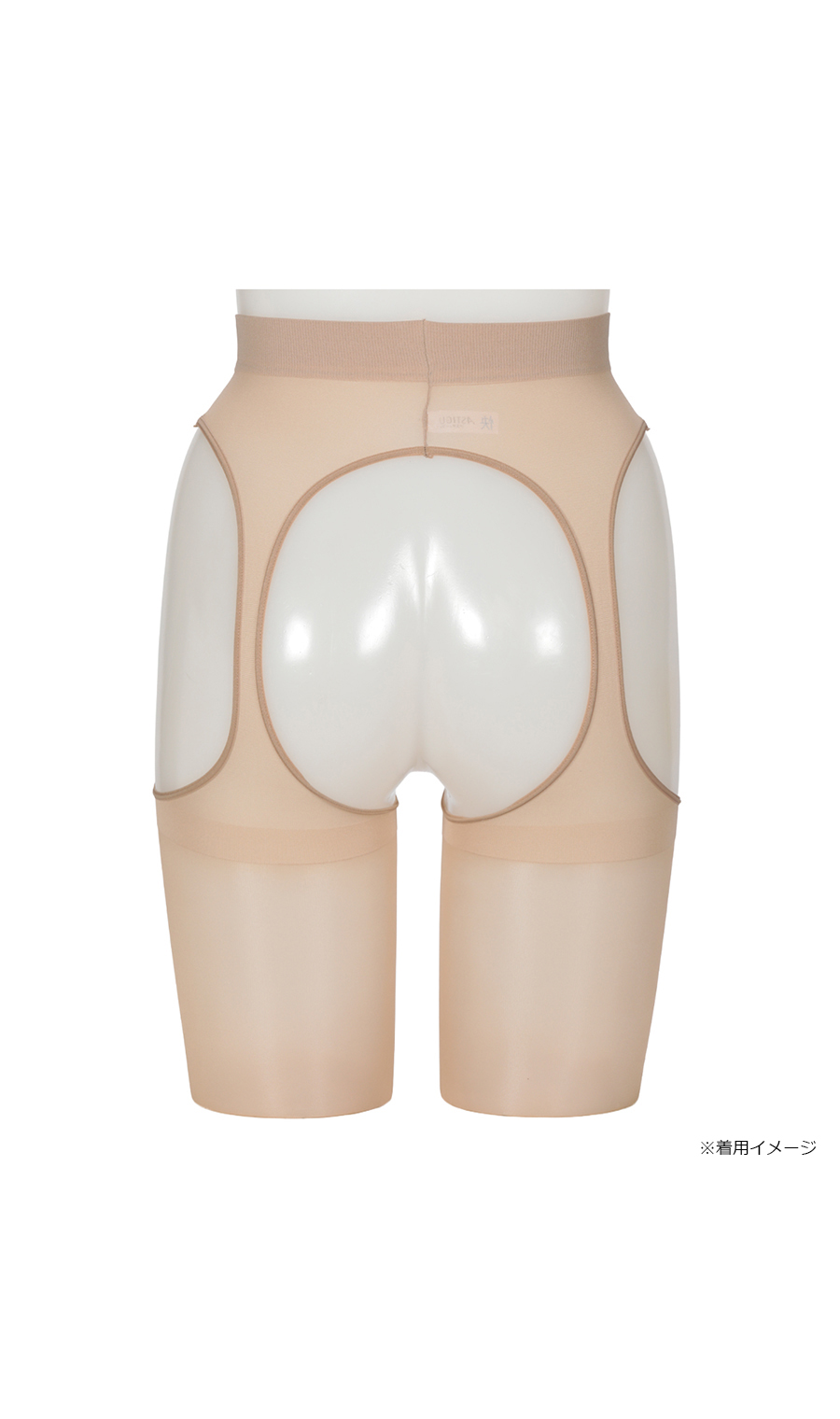 ■ムレにくいパンティ部レスストッキング【ブラック】【Atsugi】【WEB限定】 ブラック M