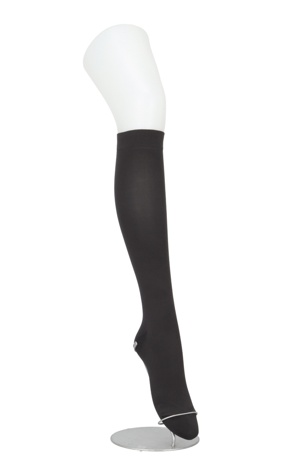 ■着圧ハイソックス スルッと着圧【足首18hPa】【Atsugi】【WEB限定】 チャコール M