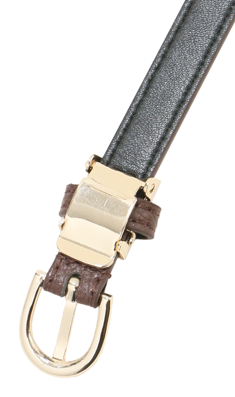 レディースベルト【ピンバックル式】 ブラウン 0