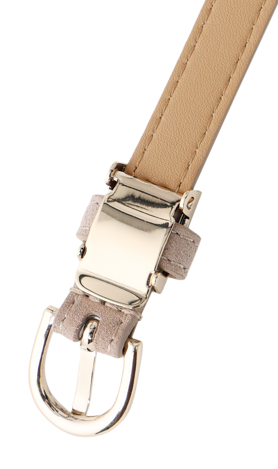 レディースベルト【ピンバックル式】 ベージュ 0