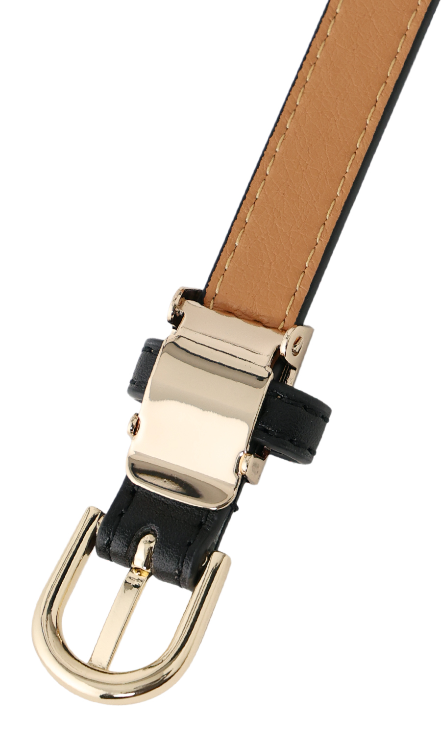 ■レディースベルト【ピンバックル式】 ブラック 0