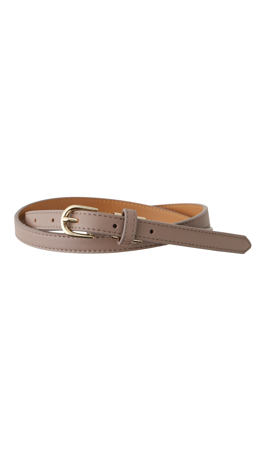 ■レディースベルト【ピンバックル式】 グレージュ 0