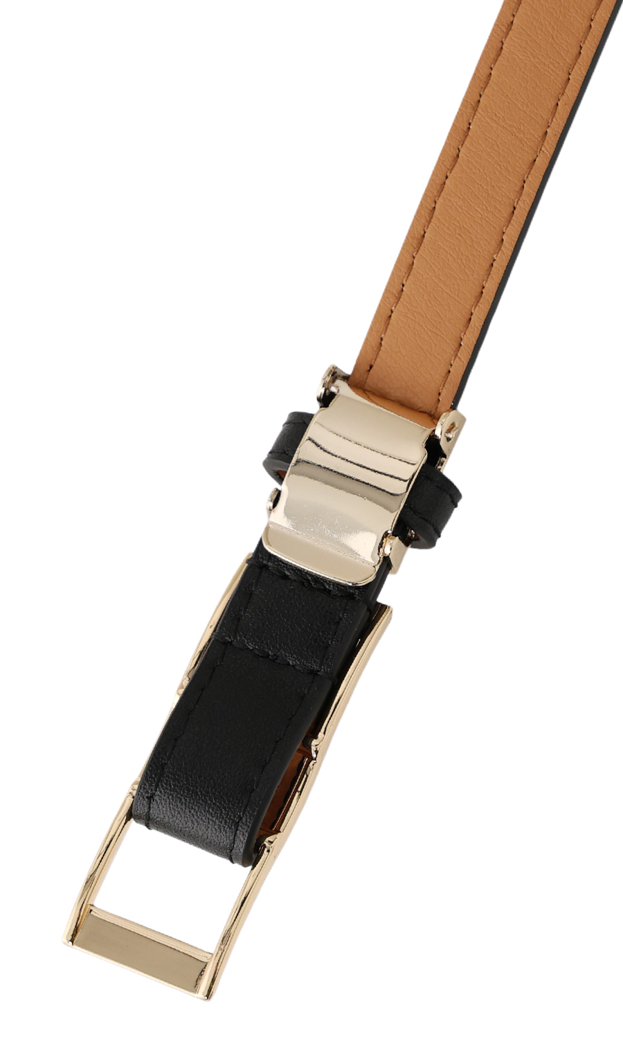 ■レディースベルト【ピンレスバックル】 ブラック 0