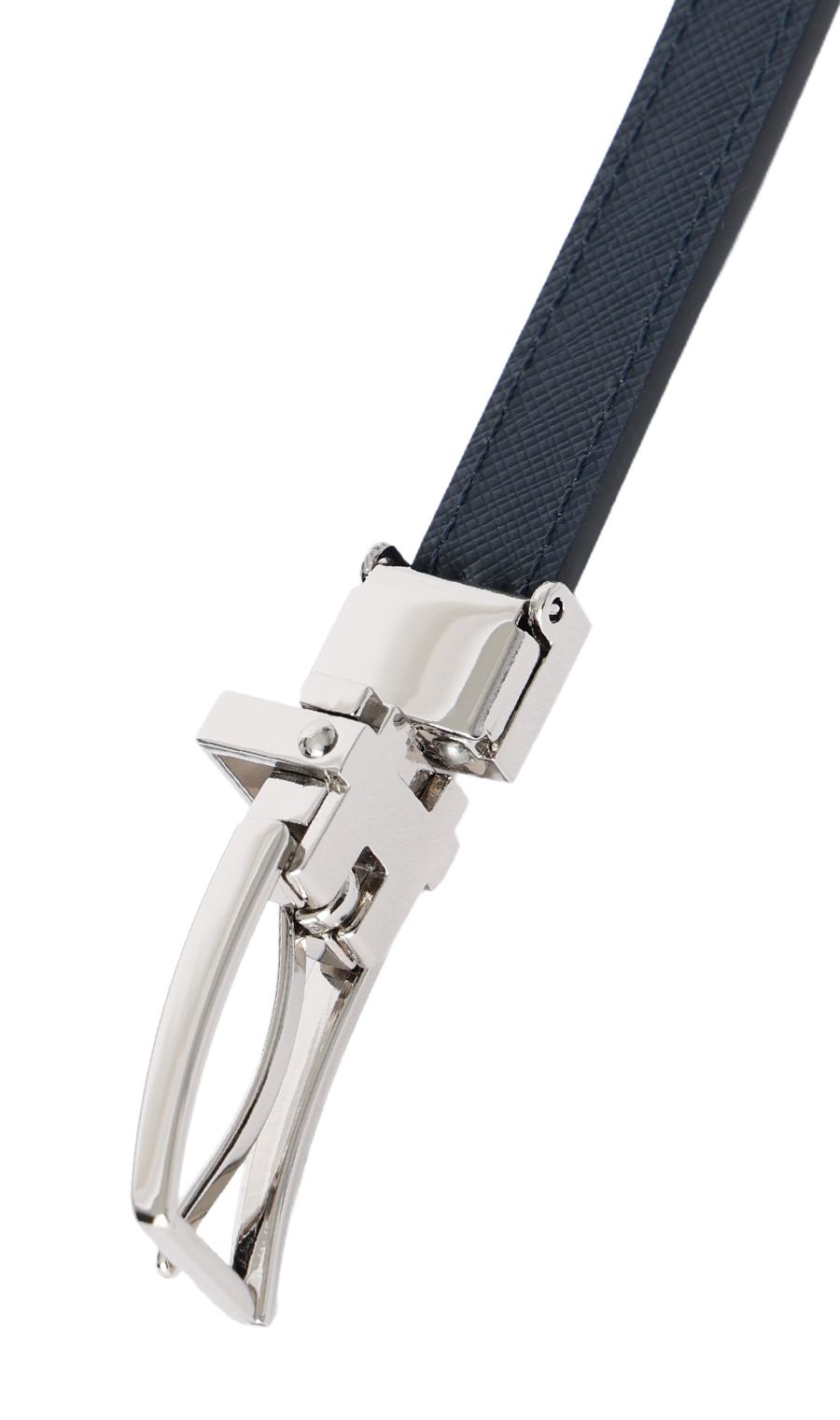 ■リバーシブルベルト【ピンバックル】【ブラック×ネイビー】 ブラック 0