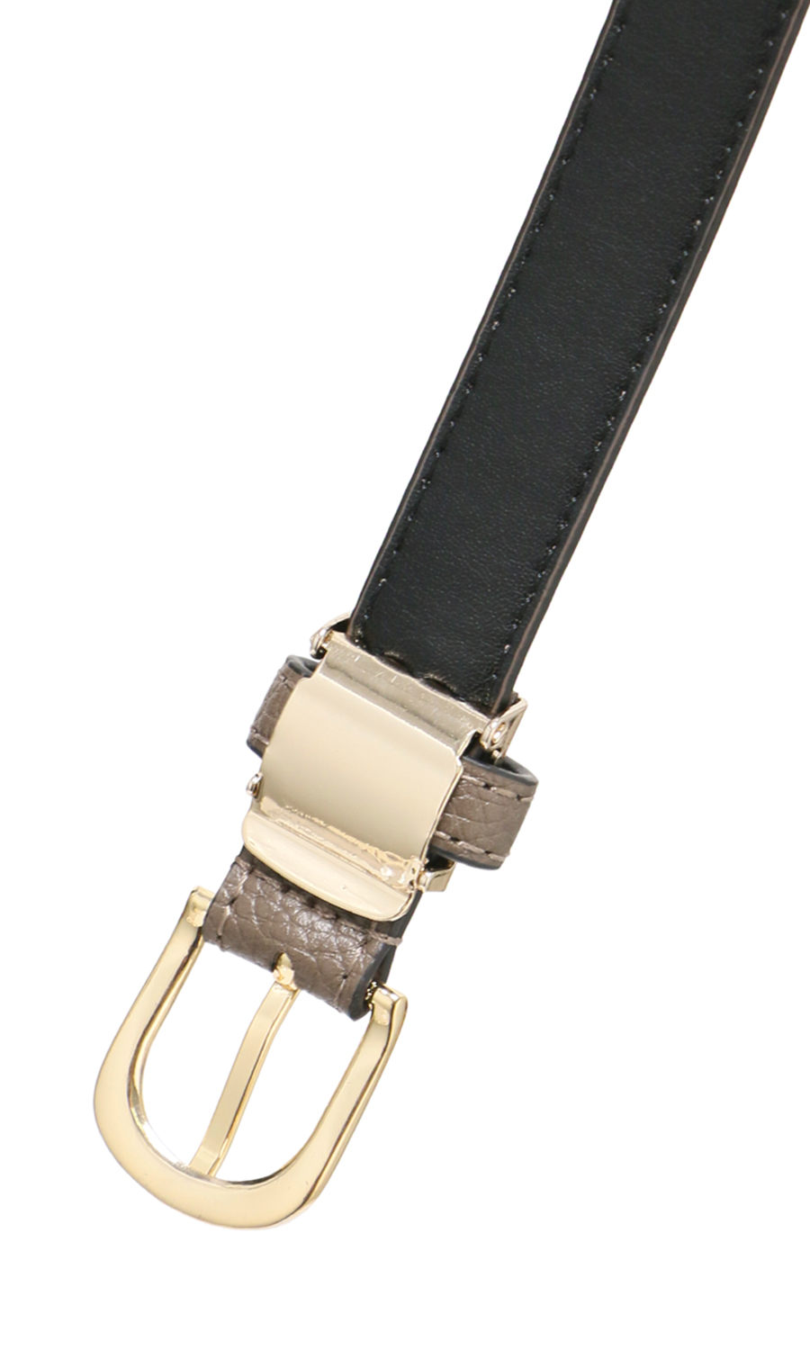 レディースベルト【ピンバックル式】 グレージュ 0