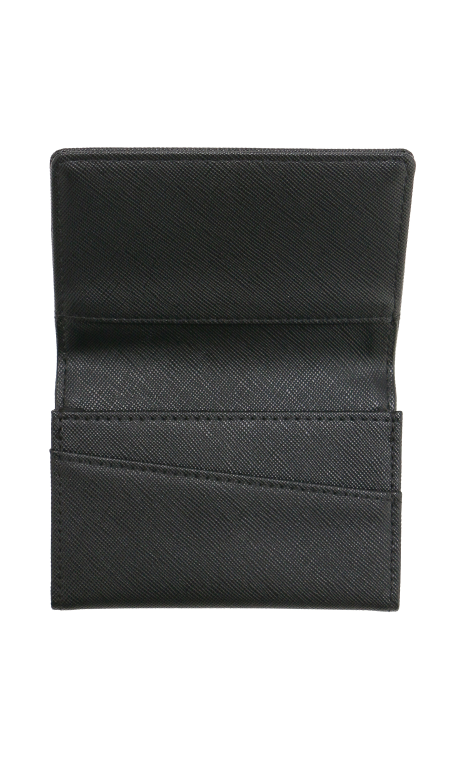 名刺入れ【サフィアーノ調】【ダブルマチ】 ブラック 0