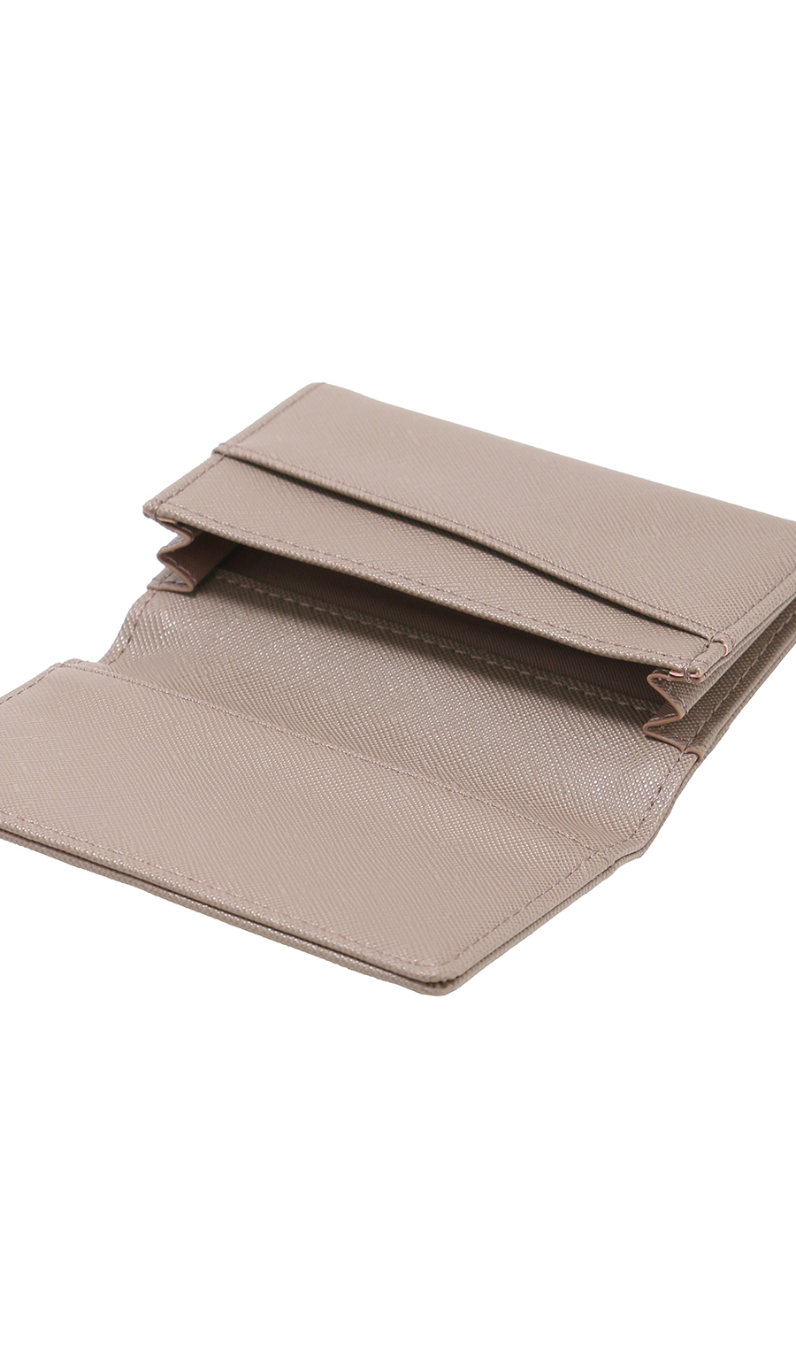 名刺入れ【サフィアーノ調】【ダブルマチ】 ベージュ 0