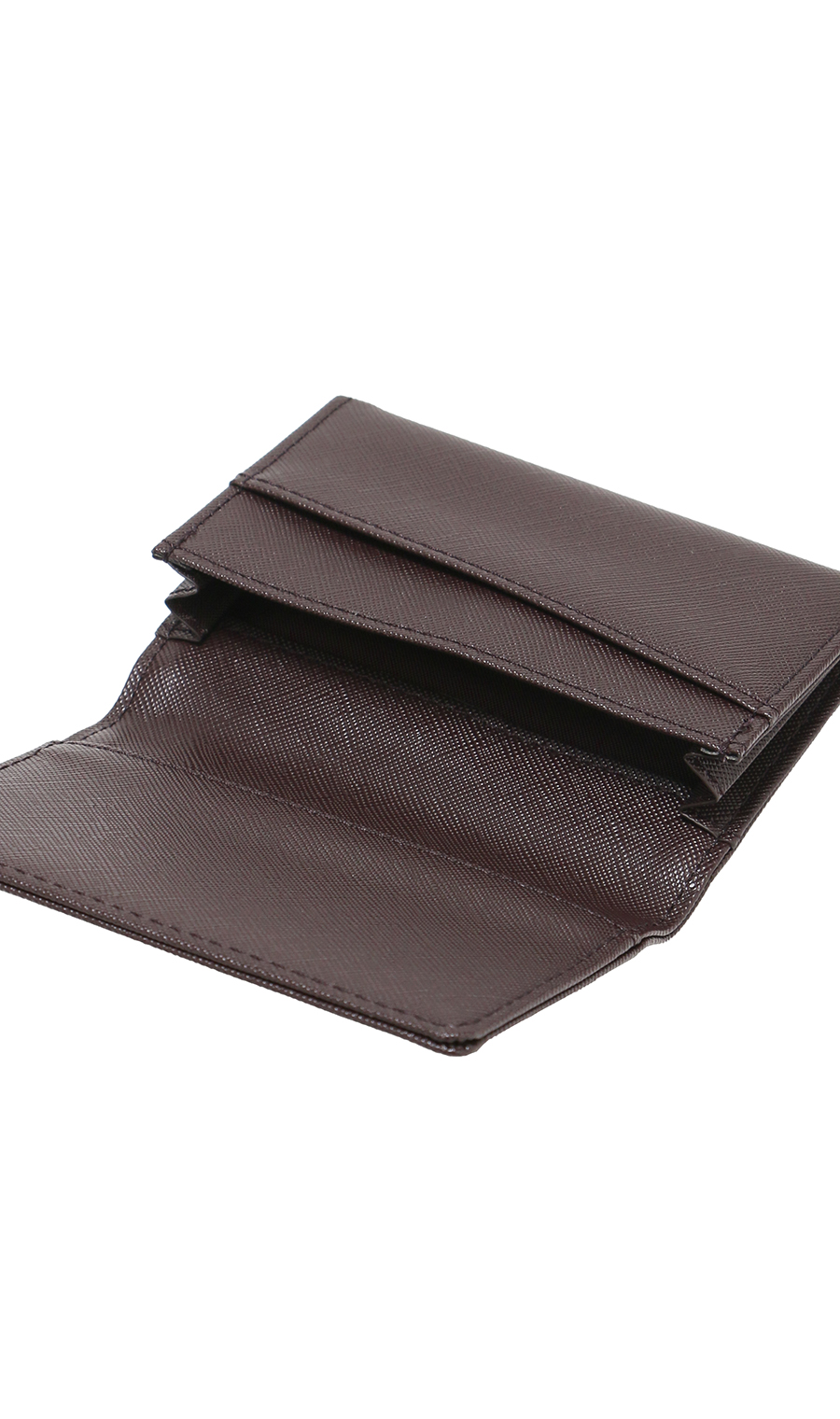 名刺入れ【サフィアーノ調】【ダブルマチ】 ブラウン 0