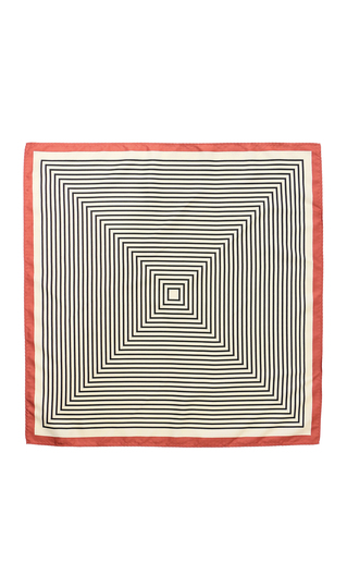 ジオメトリック柄プチスカーフ【ハンドウォッシュ】