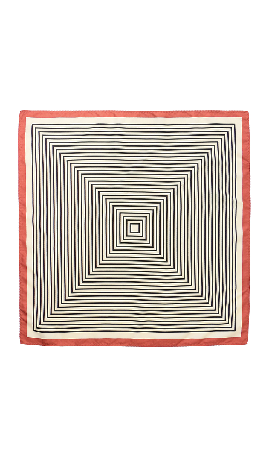 ジオメトリック柄プチスカーフ【ハンドウォッシュ】 モカ 0