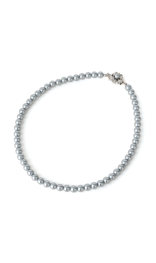 ■パールネックレス【グレー】【日本製】