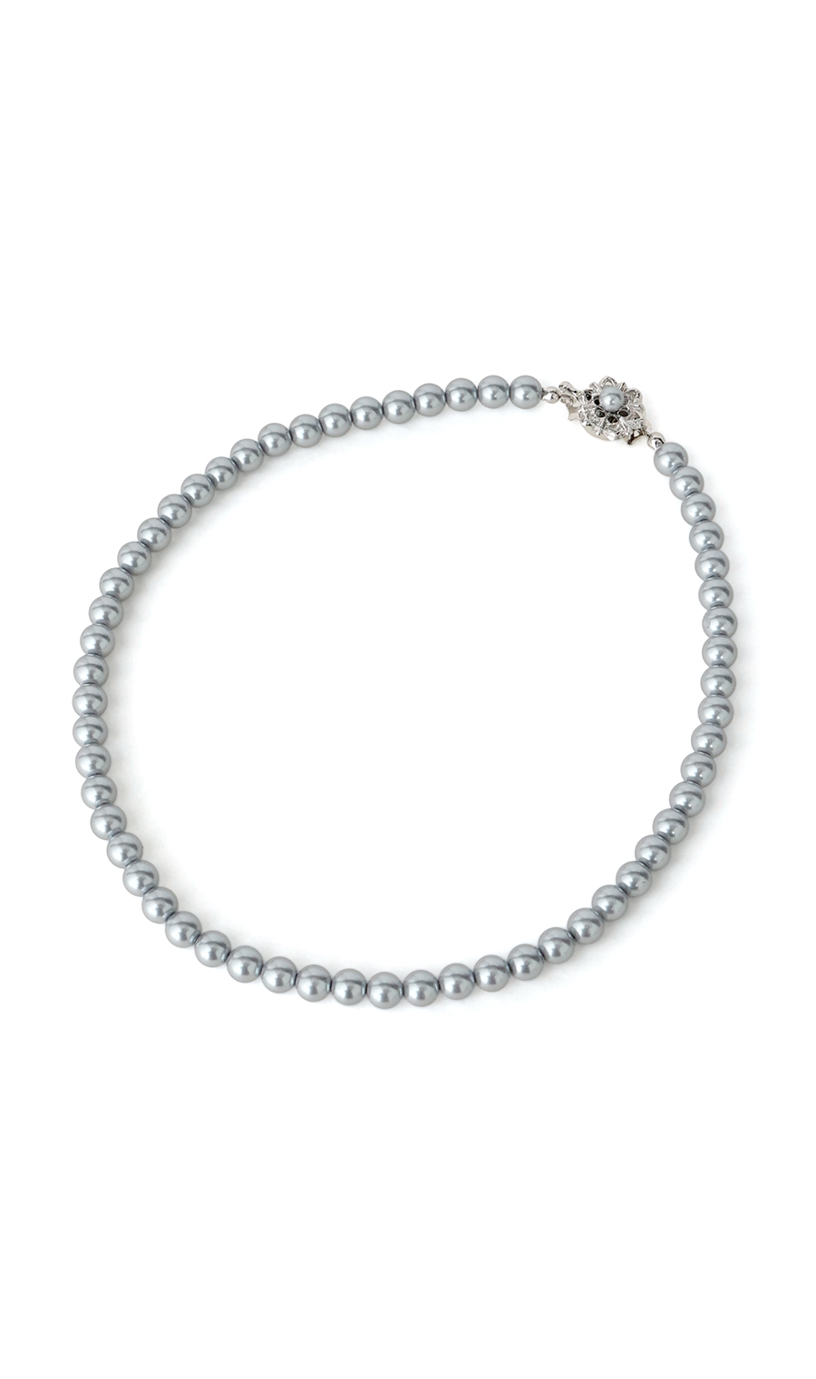 ■パールネックレス【グレー】【日本製】 グレー 0