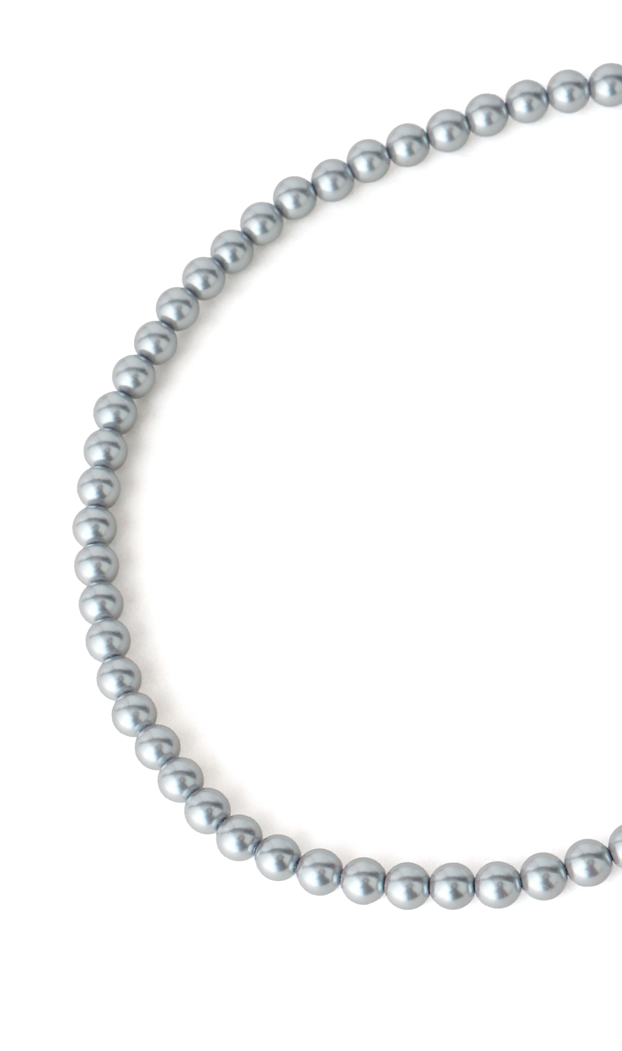 ■パールネックレス【グレー】【日本製】 グレー 0