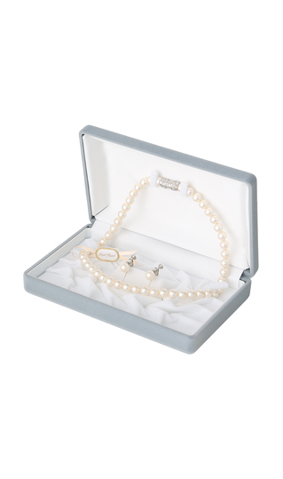 ■パールネックレス&イヤリング2点セット【日本製】