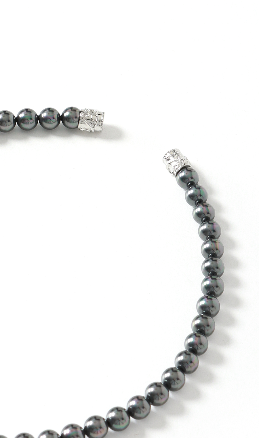 パールネックレス&イヤリング2点セット【ブラック】【日本製】 ブラック 0