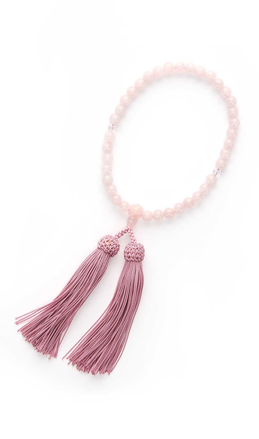 京念珠【紅水晶】【日本製】 ピンク 0