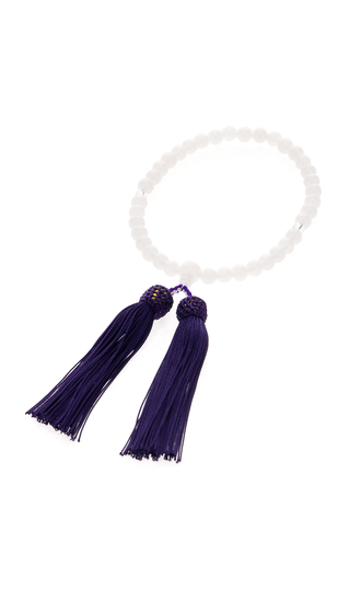 京数珠【ホワイトオニキス】【日本製】