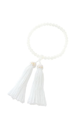 京数珠【ホワイトオニキス】【日本製】