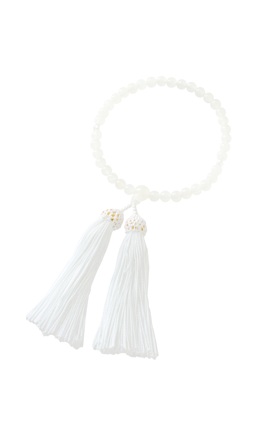 京数珠【ホワイトオニキス】【日本製】 ホワイト 0