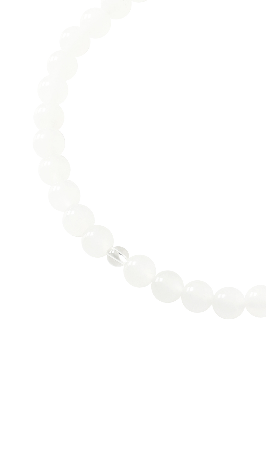 京数珠【ホワイトオニキス】【日本製】 ホワイト 0