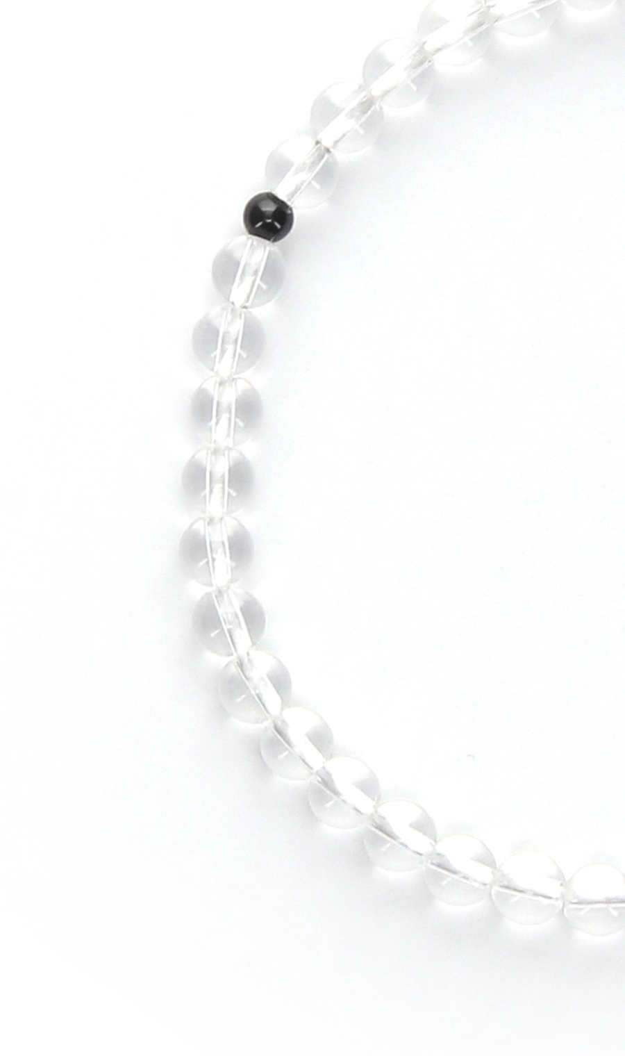 京数珠【本水晶】【日本製】 ブラック 0