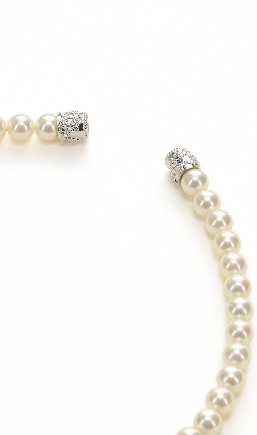 ■パールネックレス&イヤリング2点セット【日本製】 ホワイト 0