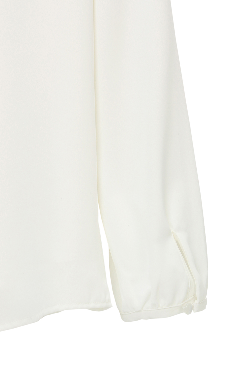 【訳アリ商品】タックソフトブラウス【長袖】【アクセサリー付き】 ホワイト 13号