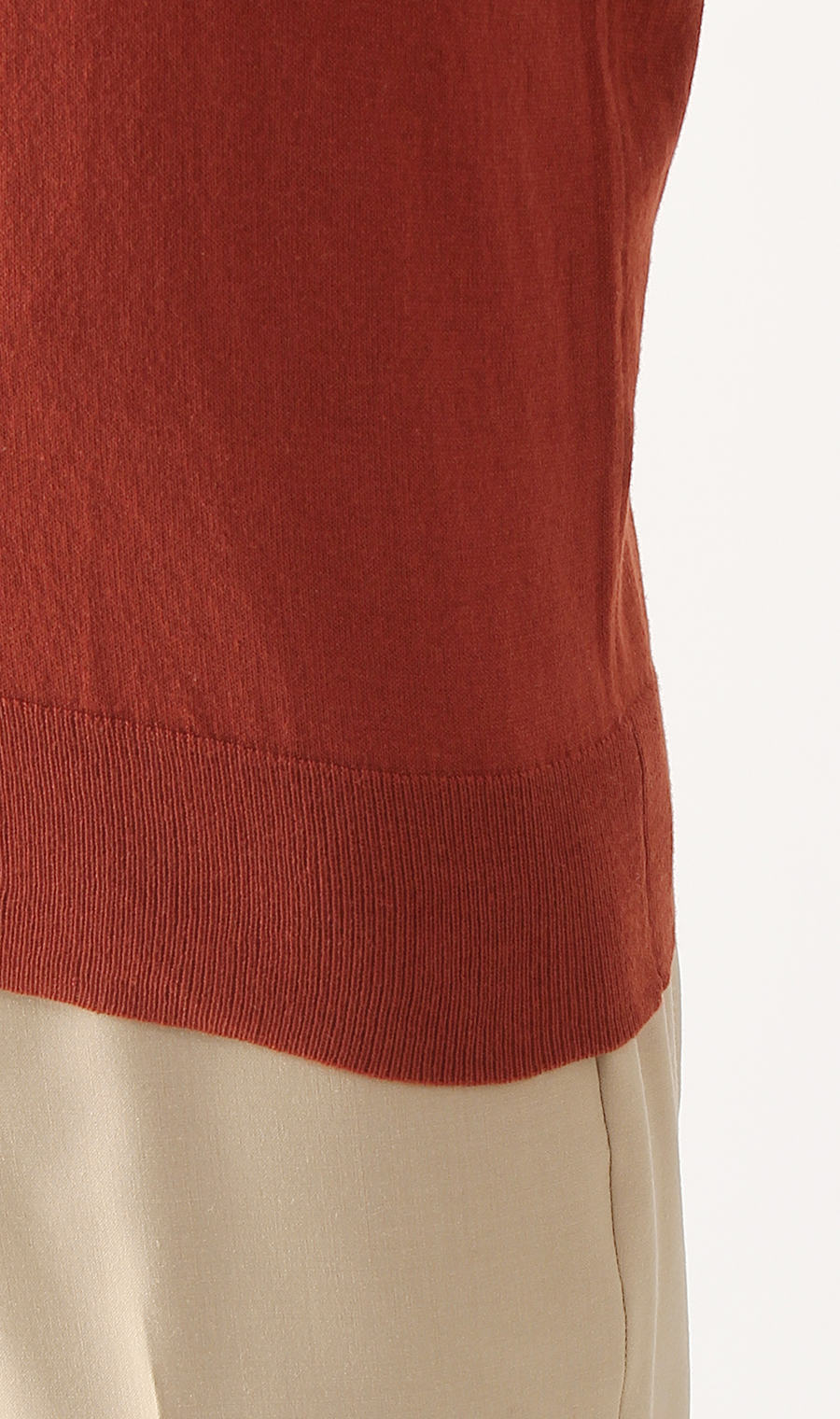 【訳アリ商品】クルーネックカーディガン【アンサンブル】 オレンジ S