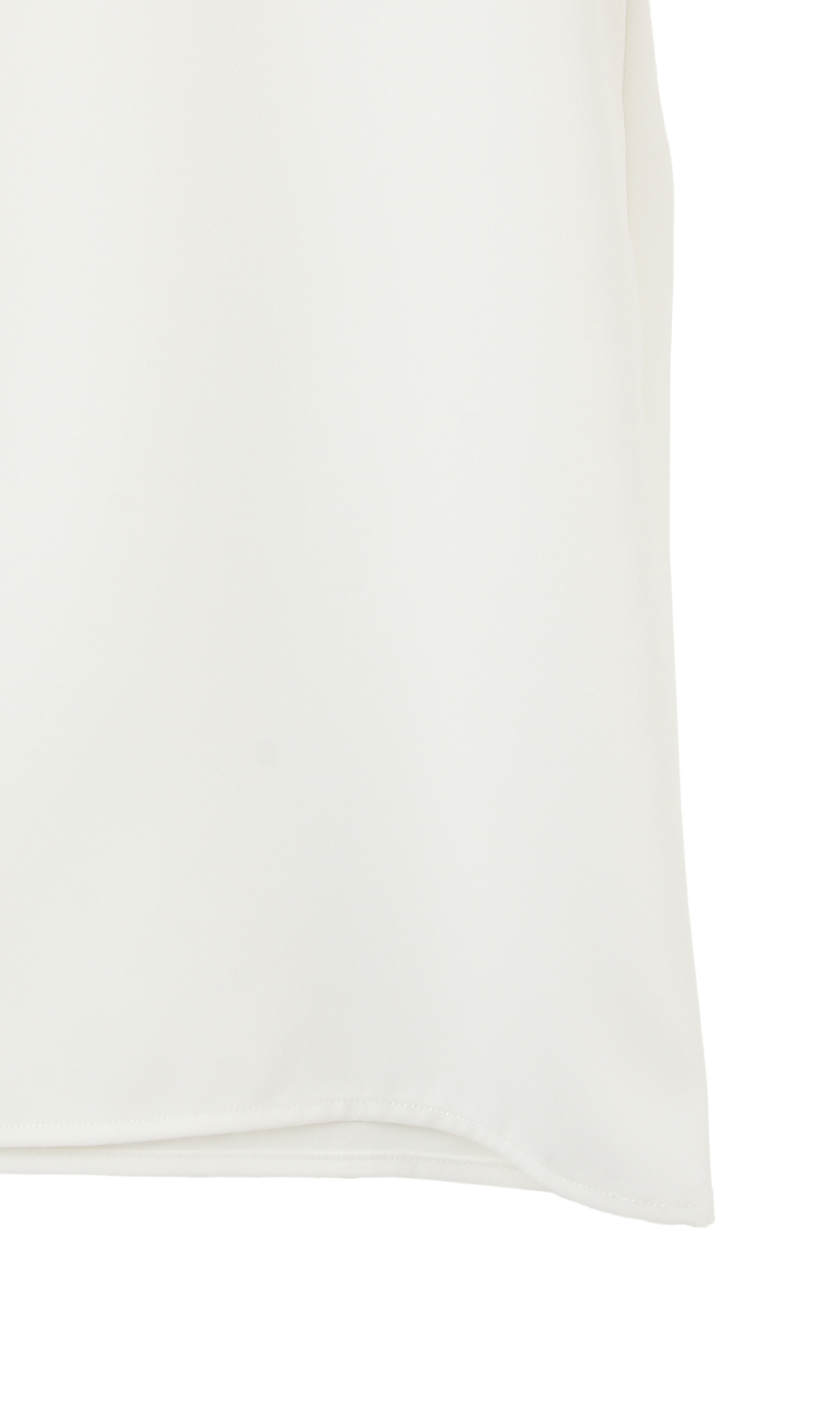 【訳アリ商品】ヨーク切り替ブラウス【半袖】 ホワイト LL