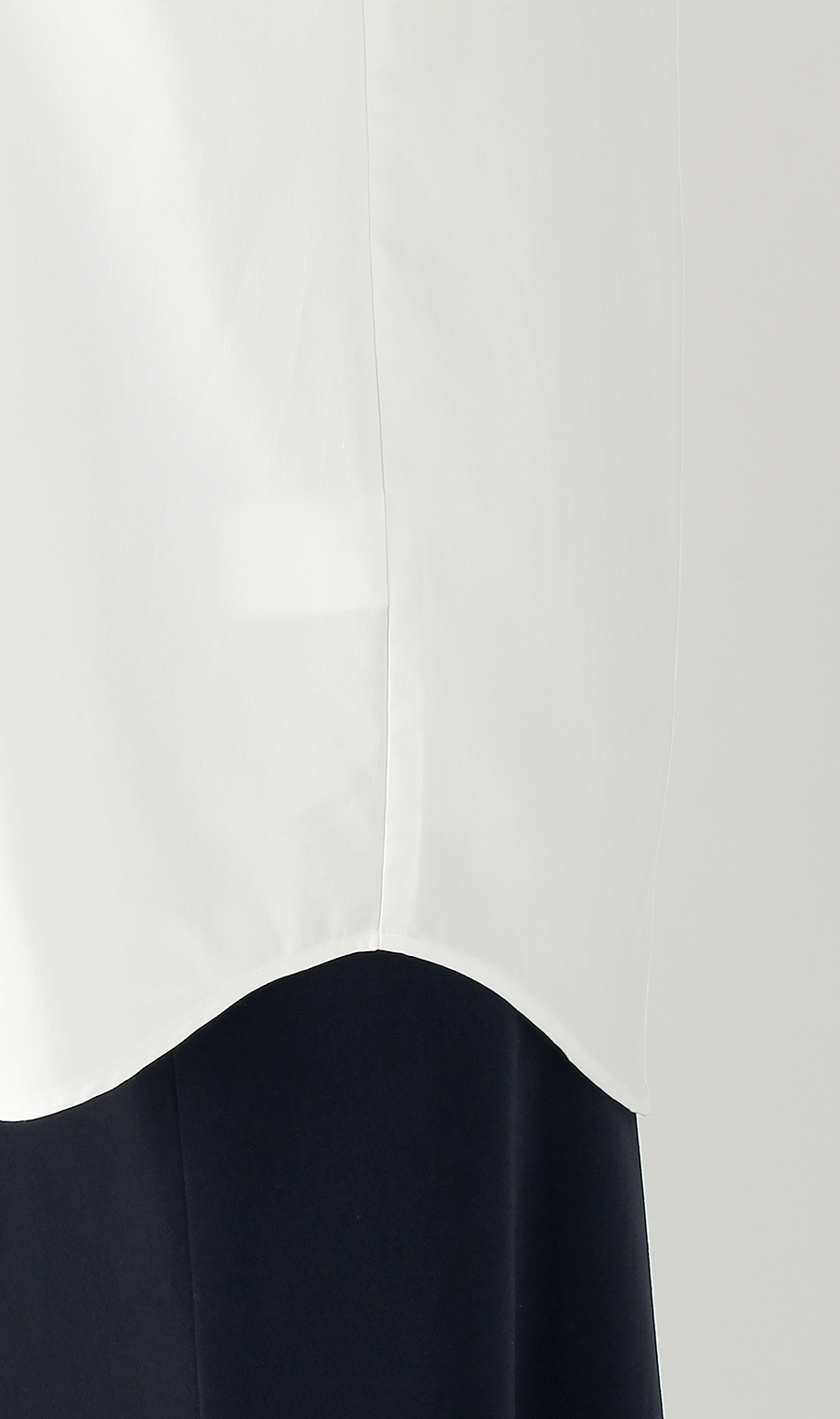 【訳アリ商品】スカーフタイブラウス【長袖】 ホワイト M