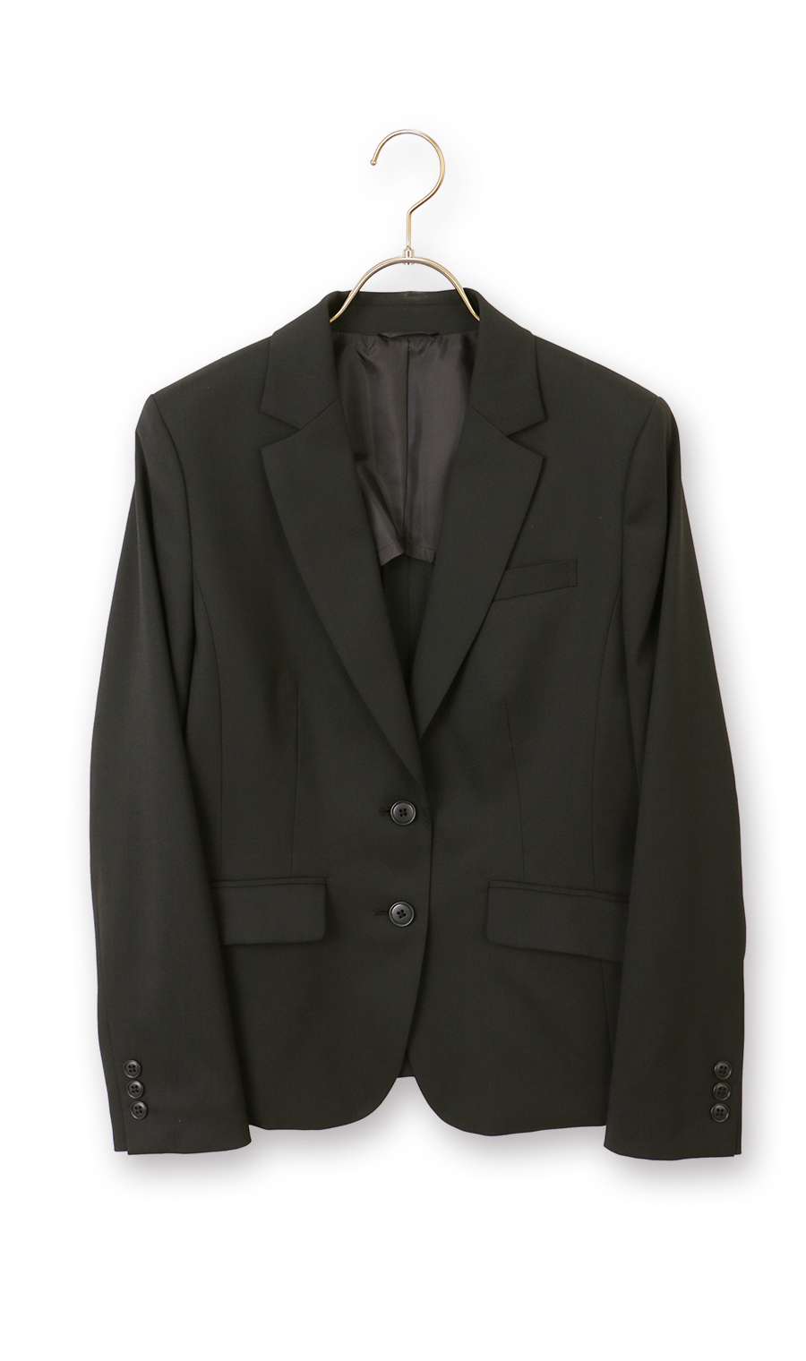 2ボタンテーラードジャケット【セットアップ着用可】 ブラック 5号