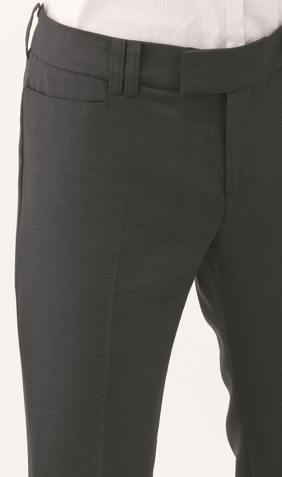 セミフレアパンツ《ストレッチ》《セットアップ着用可》 グレー 13号