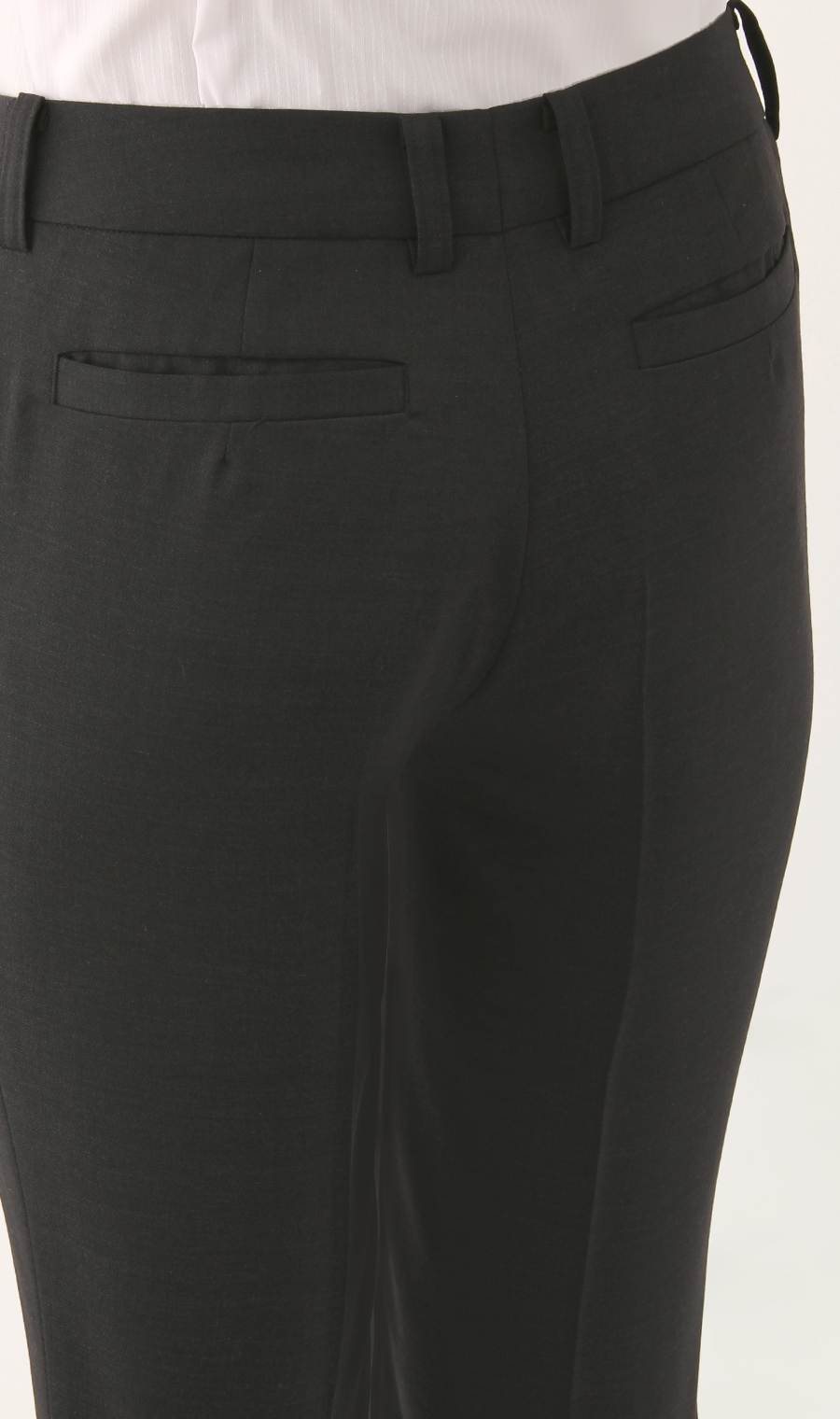 セミフレアパンツ《ストレッチ》《セットアップ着用可》 グレー 13号