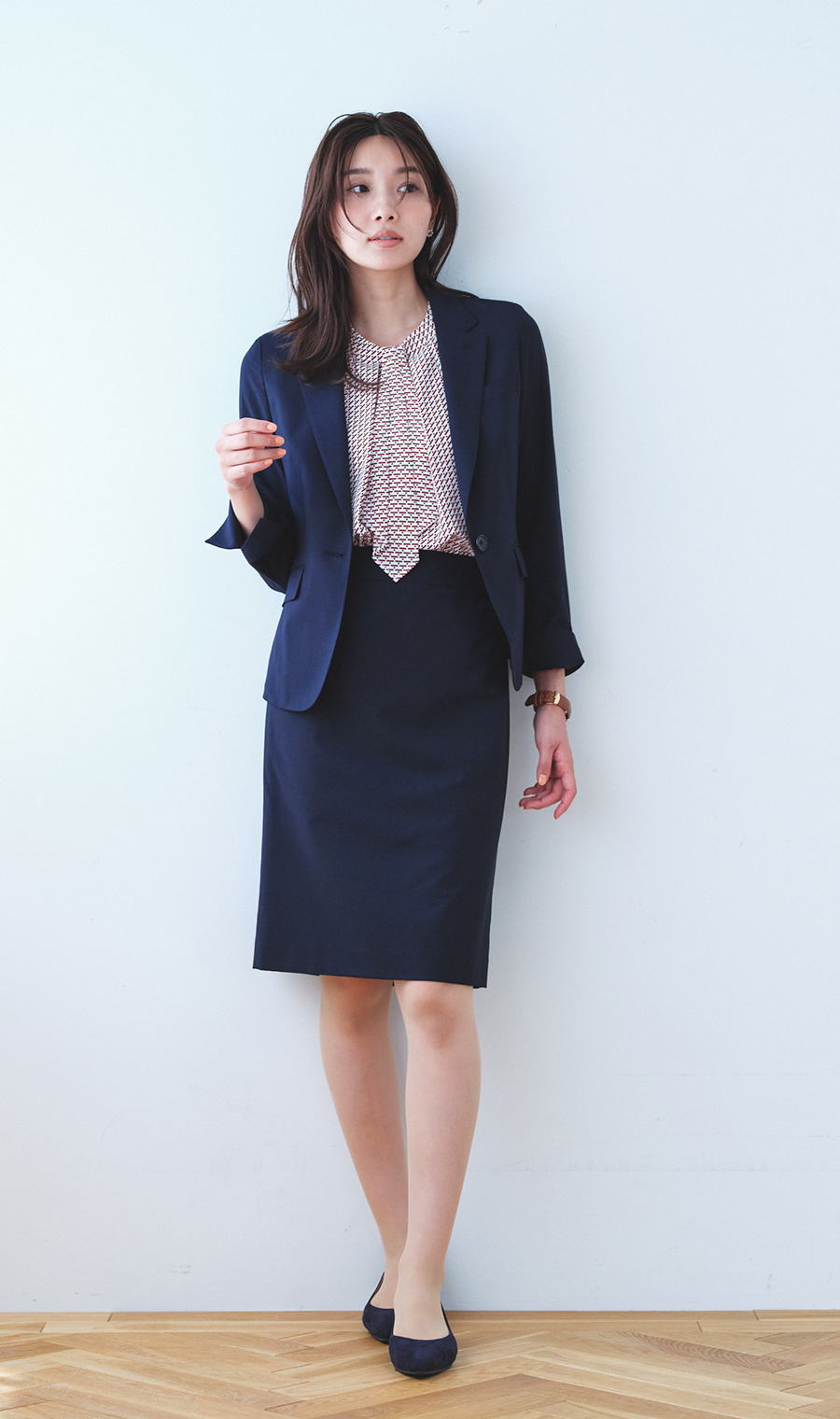 【超ストレッチスーツ】清涼テーラードジャケット【セットアップ着用可】【＃すご】 ネイビー 5号