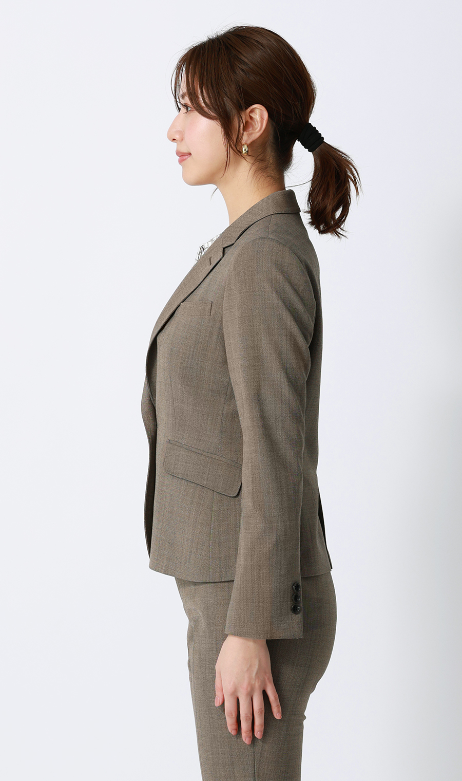 【超ストレッチスーツ】テーラードジャケット【セットアップ着用可】【＃すご】 ベージュ 7号