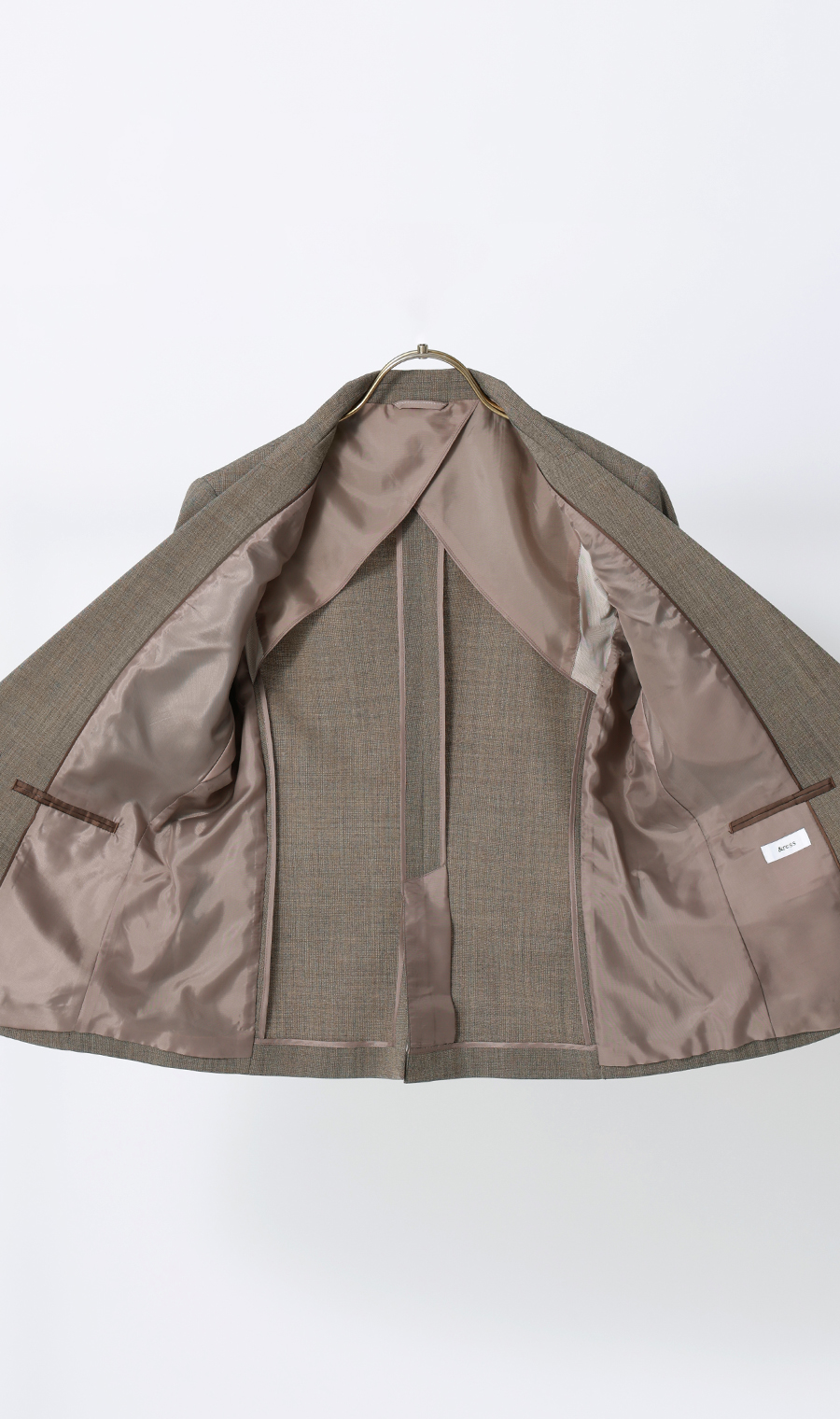 【超ストレッチスーツ】テーラードジャケット【セットアップ着用可】【＃すご】 ベージュ 7号