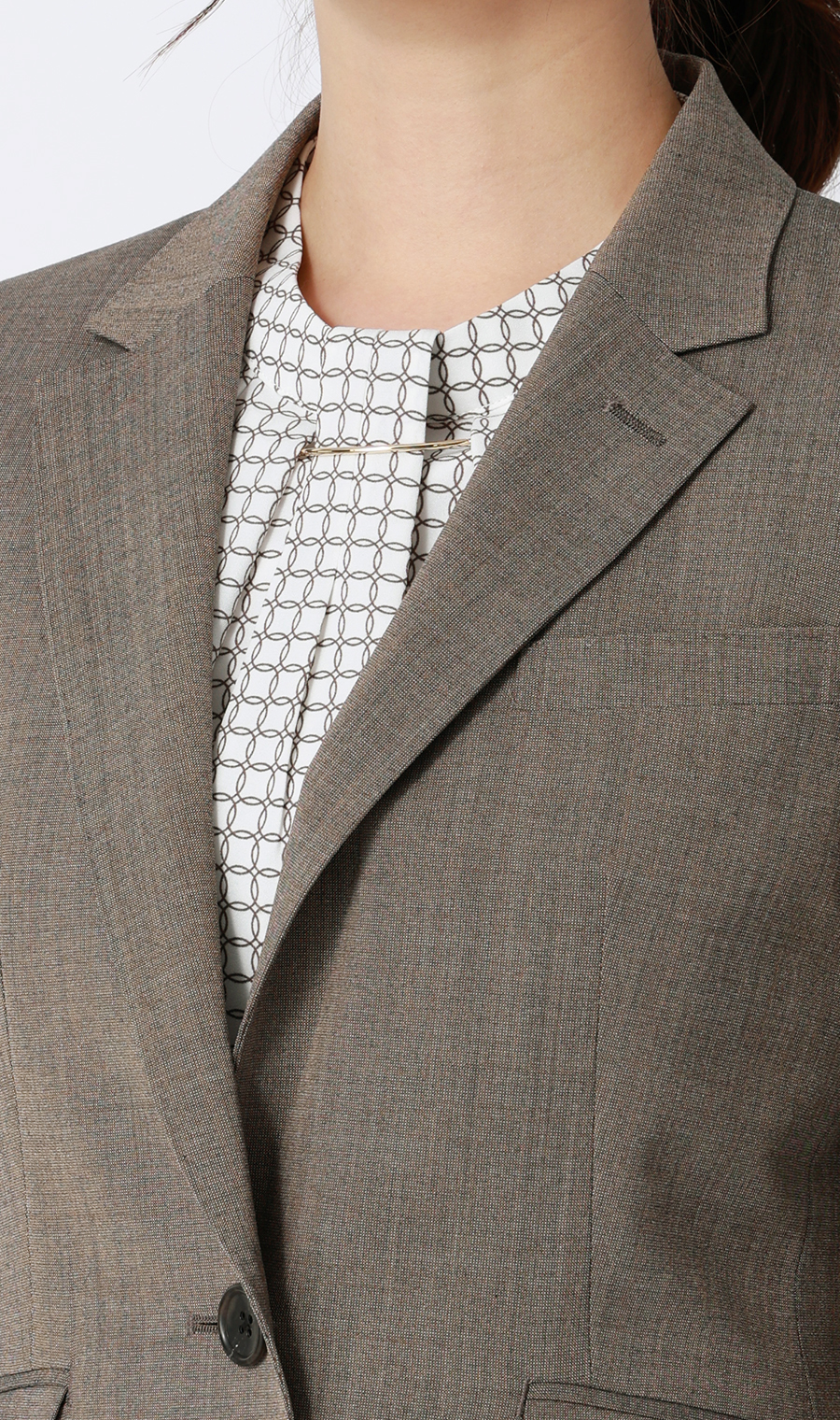 【超ストレッチスーツ】テーラードジャケット【セットアップ着用可】【＃すご】 ベージュ 7号