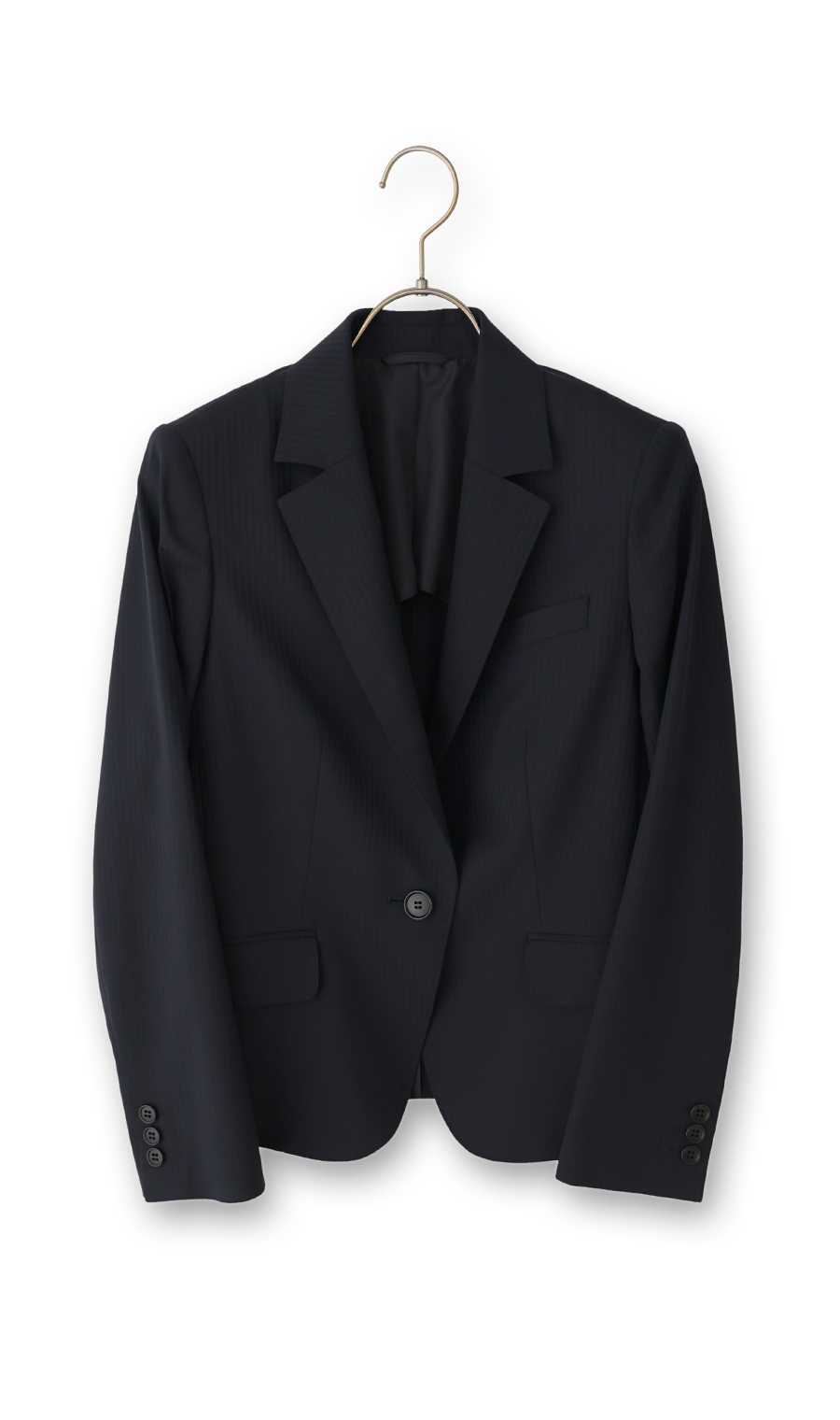 1ボタンテーラードジャケット【セットアップ着用可】 ネイビー 5号