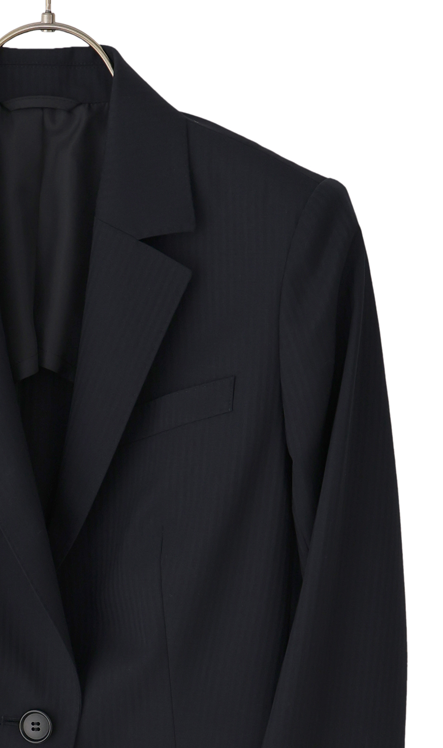 1ボタンテーラードジャケット【セットアップ着用可】 ネイビー 5号